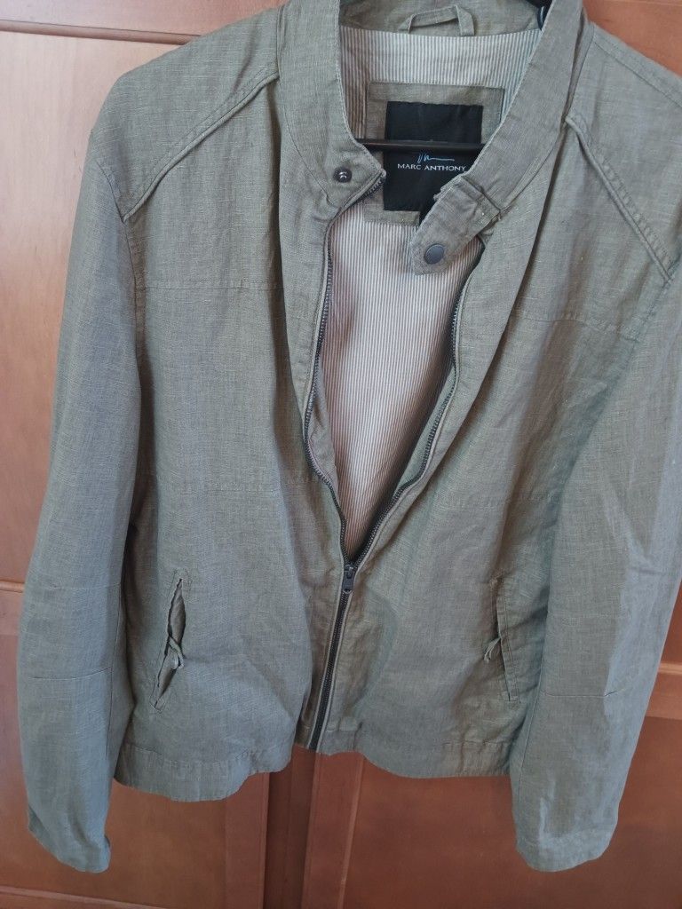 Marc Anthony Linen And Cotton Men's Jacket. Large