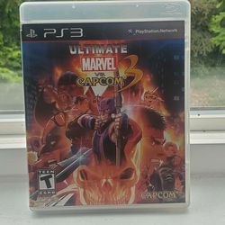 Playstation 3 ultimate Marvel versus Capcom  

CONDITION;  (NM)

NEAR MINT ALL!

  Price to sell don't hesitate to message me with questions or to req