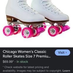Size 5 Ladies Chicago style rollerskates