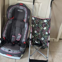 Graco Car Seat And Umbrella Stroller 