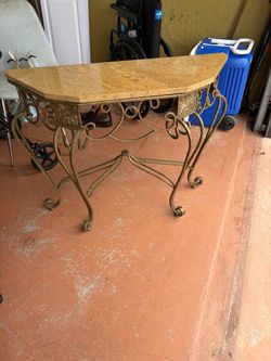 Granite entrance table