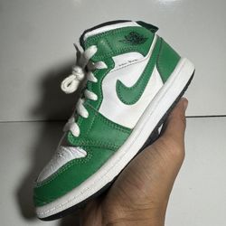 Air Jordan 1 Mid “Lucky Green” PS Size 13c