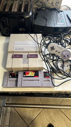 SNES with 3 games