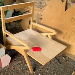 Mid Century Chair Frame Unfinished
