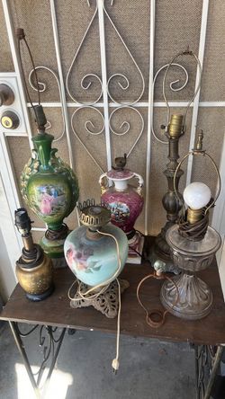 Old vintage lamps