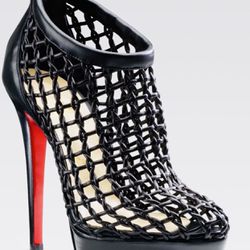 LOUBOUTIN Cousin Caged Ancle Boots 37