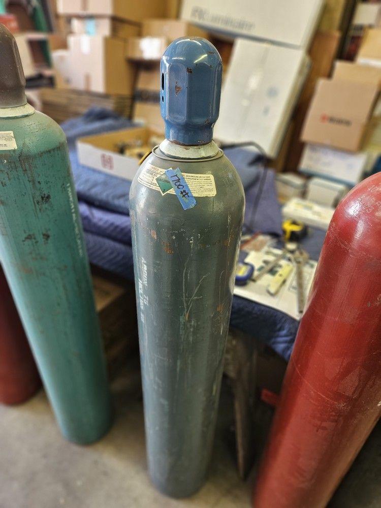 250 cu ft Argon 75% / Helium 25% Cylinder (1700psi)