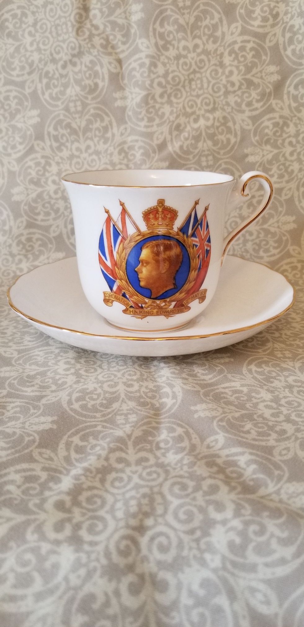 Tuscan King Edward VIII cup and saucer