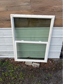 36 inch by 48 inch double pan window with screen