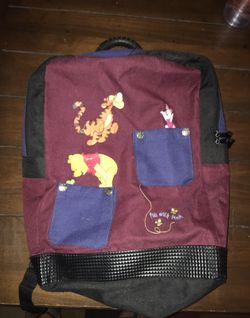 Winnie the Pooh backpack with hat