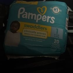 Pampers Swaddlers Size 1 (3PACKS OF 20)