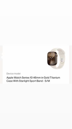 Apple Watch Series 10 - 46mm PREMIUM GOLD TITANIUM (GPS + Cellular)