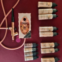 Luminess Air Brush Rose Gold With Foundations And More