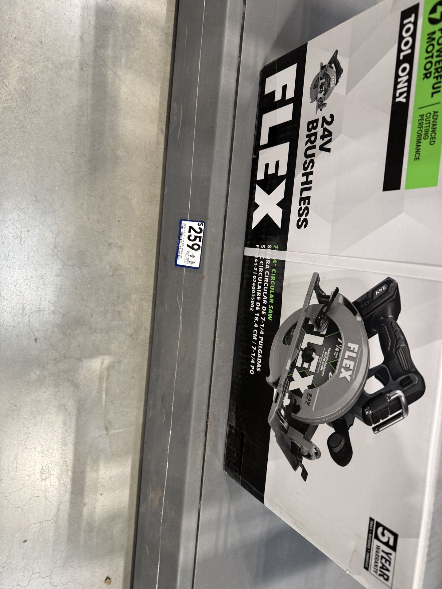 Flex 7 1/4 Top Handle 24v Circular Saw