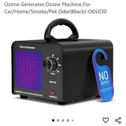 Ozone Generator,Ozone Machine,For Car/Home/Smoke/Pet Odor(Black)