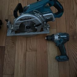 Makita Circular Saw And Hammer Drill
