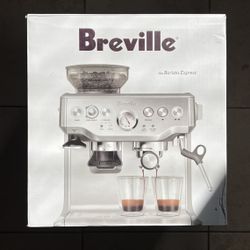 Breville Stainless Steel Barista Express Espresso Machine Light Silver BES870XL
