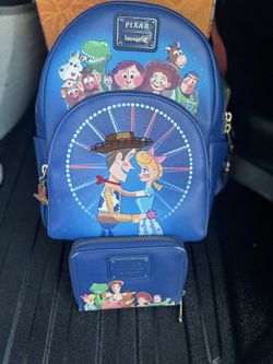 Pixar Loungefly backpack and wallet