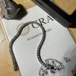3MM Moissanite Diamond Tennis Bracelet 