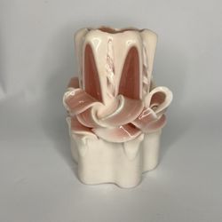 Vintage Carved Twist Pillar Candle