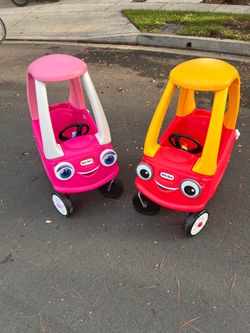 Boy and Girl, Little Tikes cars