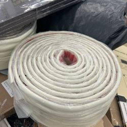 Wall Base Molding Trim Peel and Stick Rubber Baseboard Moulding 4” Wide Flexible Molding Vinyl Wall Base Cove Base (4" Wide x 16.4' Long, Creamy White