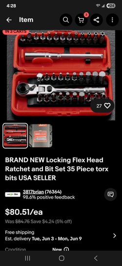 ICON Locking Flex-Head Ratchet and Bit Set