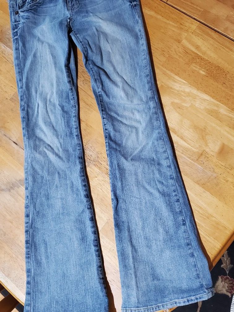 Guess Low-rise Jeans Stretch Daredevil Flare Sz 28!