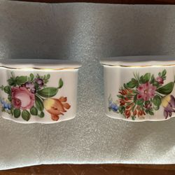 Small China Trinket Dishes Or Flower Vases 