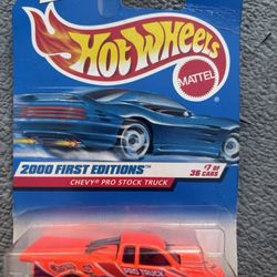 1999 Old Hot Wheels CHEVY PRO STOCK TRUCK - 2000 First Editions - Collector #67