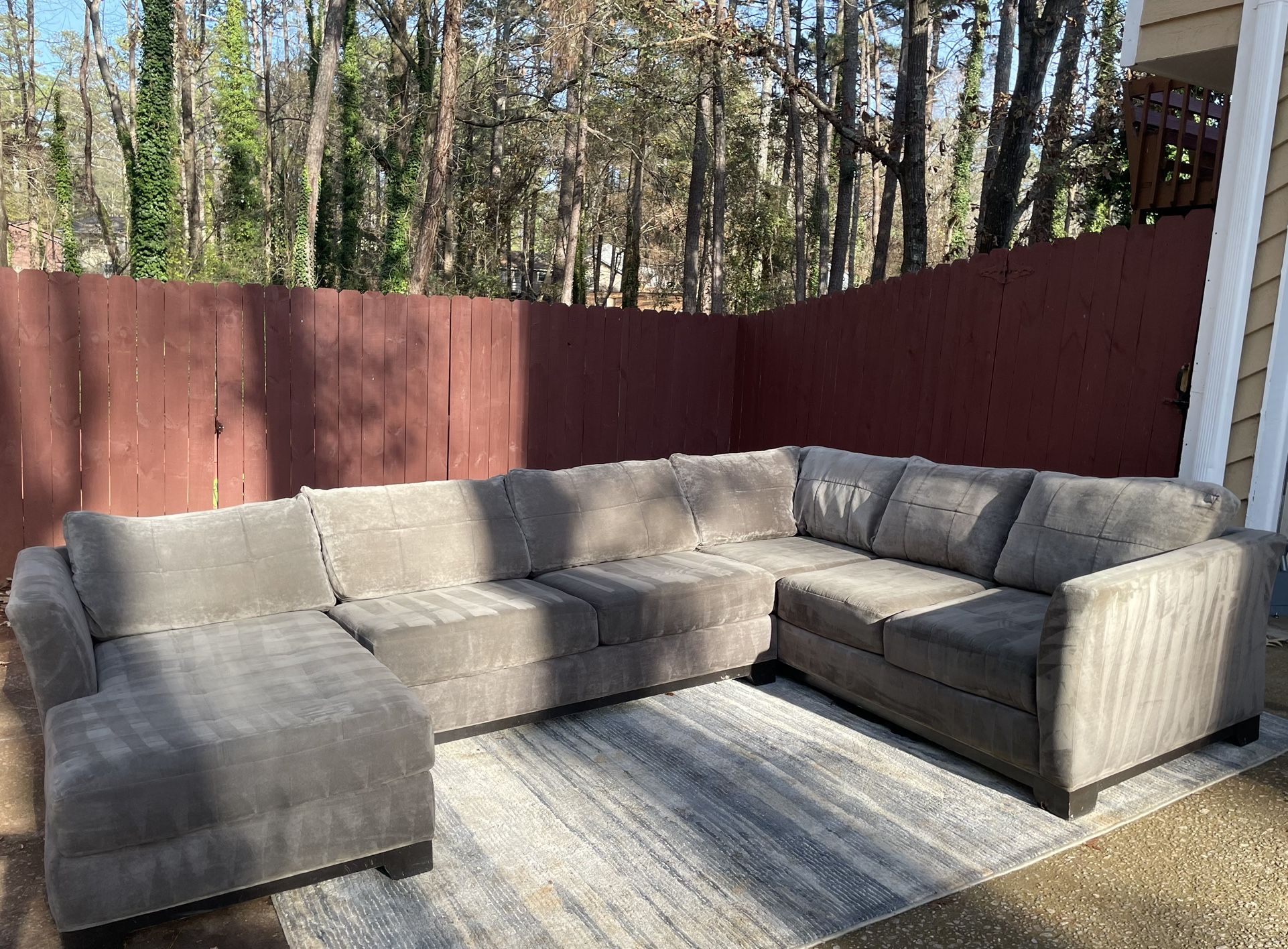 Dark green 3-Piece sectional 