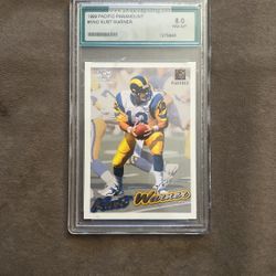 Kurt Warner 1999 Pacific Paramount Rookie Card (Graded 8)