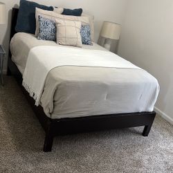 FREE ~ Full Bed Frame w/ Mattress & Boxspring