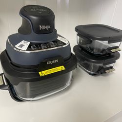 Ninja Crispi Portable Air Fryer W/✌️Small Dishes