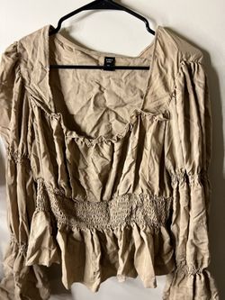 1XL beige blouse