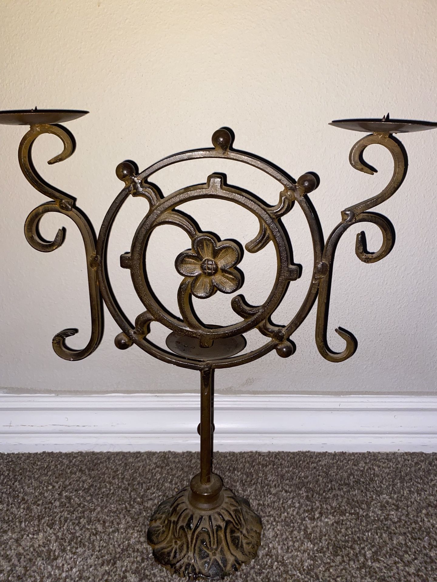 Wrought Iron Candle Holder