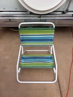 Beach chairs camping chairs five dollars each