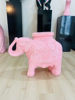 Vintage 80’s Elephant Plant Stand/Table