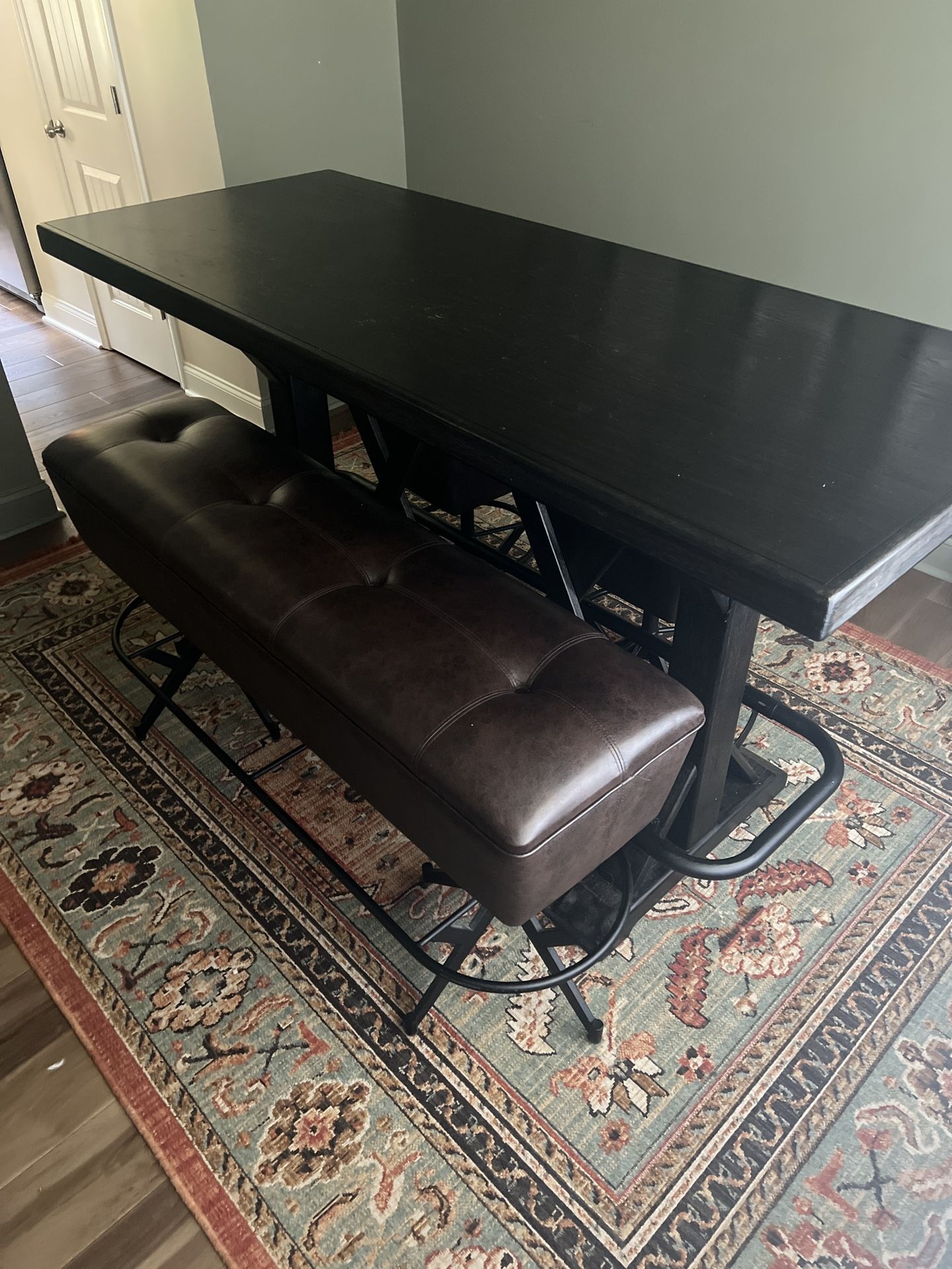 Dining Table With Chairs And Stools