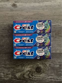 Crest Kid’s Advanced Color Changing Toothpaste 4.2 Oz $2 Each