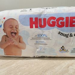 👶 NEW Huggies Snug & Dry Baby Diapers – Size 1 (44 Count)