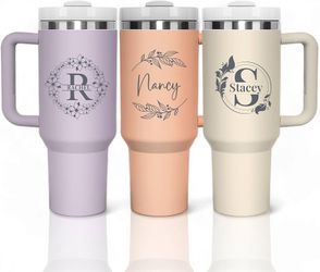 Personalized Mr & Mrs 20poz, 30oz, and 40oz Tumbler,