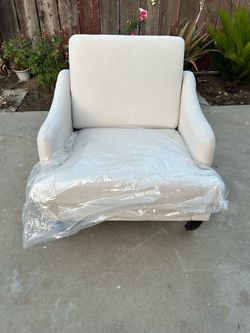 Modern Accent Chair-Beige