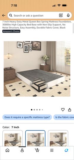 Queen size metal box spring