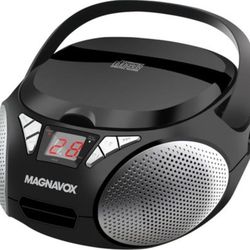 Portable CD Boombox, Magnavox MD6924, Black, NEW