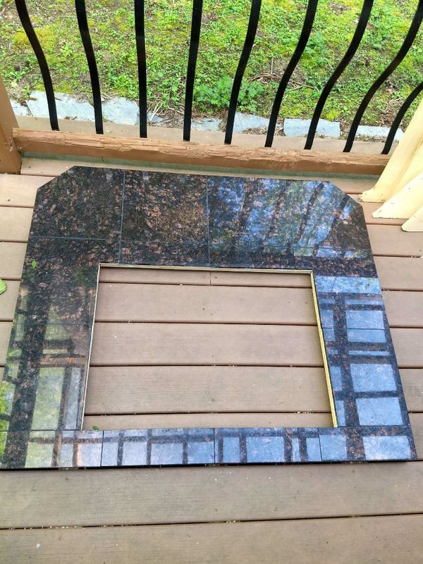 Granite Countertop With Cutout For Can Be Used Fansy Fire Granite Countertop With Cutout For Can Be Used Fansy Fire Pit Or Kitchen Island Stove Cut Out