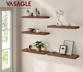 Floating Shelves, Set of 5 Wall Shelves BRAND NEW IN BOX