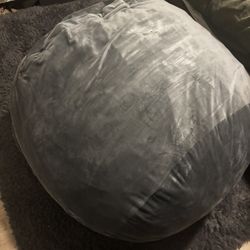Large Grey Bean Bag Seat