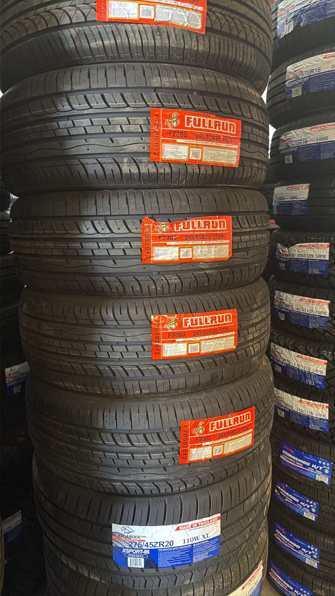 245/50/20 Fullrun Tires Installed And Balanced / Instaladas Y Balanceadas