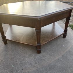 Octagonal coffee table